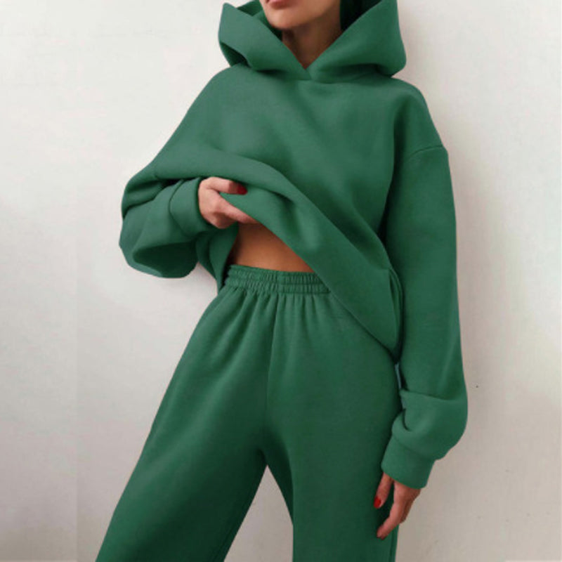 Lässiges Kapuzenpullover-Set Für Damen