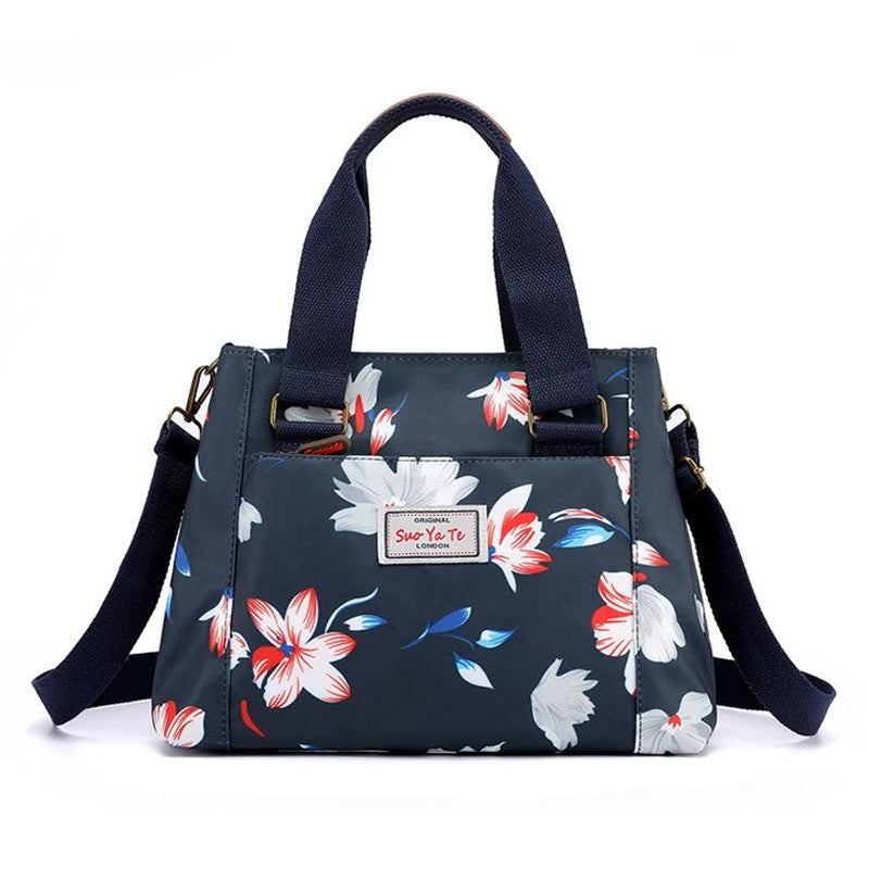 Schultertasche aus Nylon mit großem Fassungsvermögen