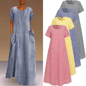 Damen Sommer atmungsaktives Kleid