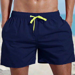 Einfarbige Wasserdichte Strandshorts für Herren