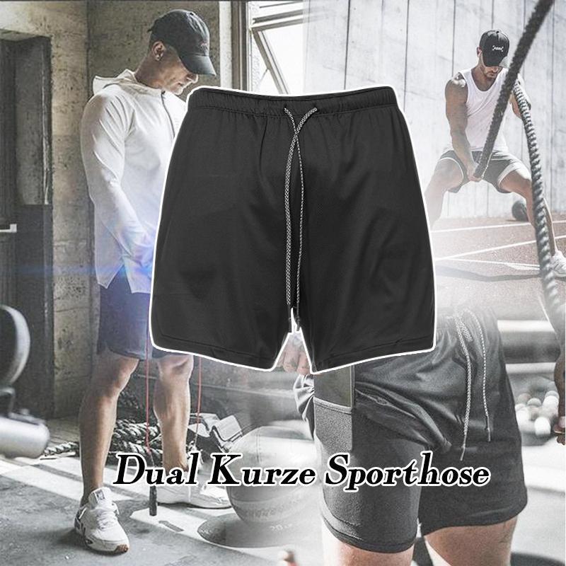 2 in 1 Shorts  Sicherheitstasche Fitness-hose