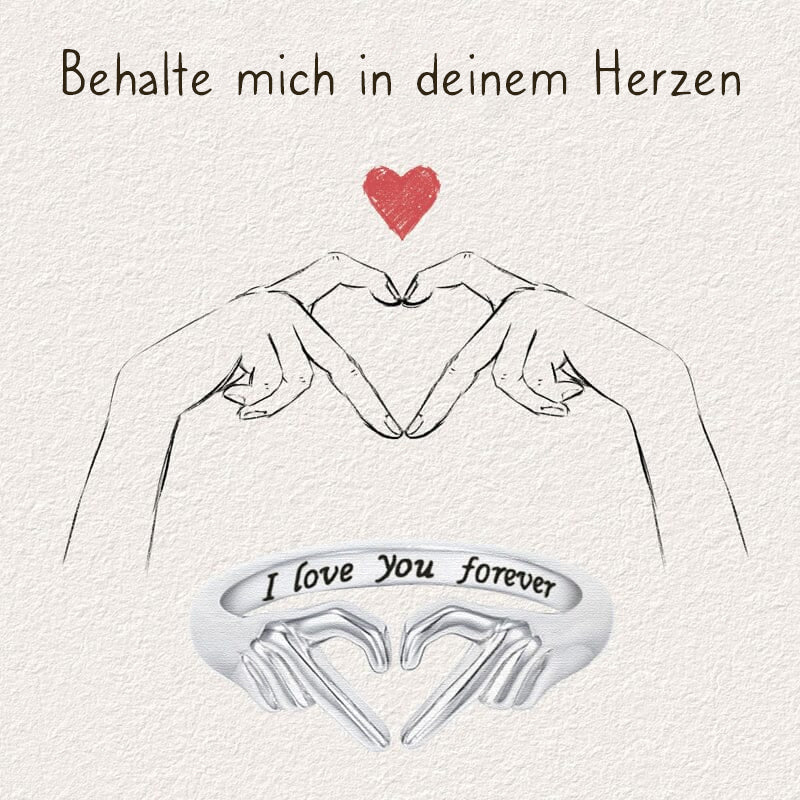 „Ich liebe dich für immer“ Herzring