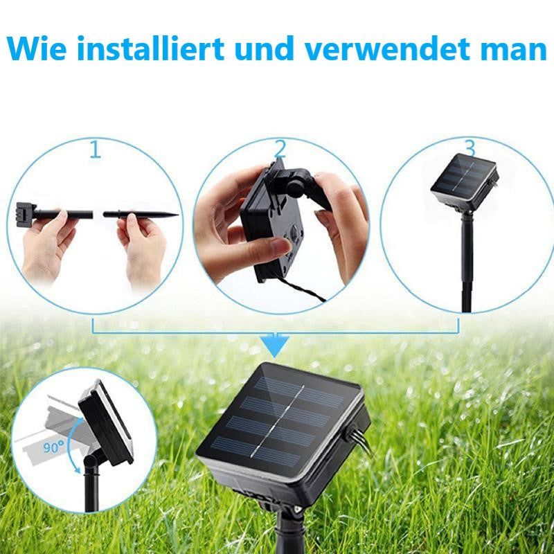 Solar Rattan LED-Leuchten