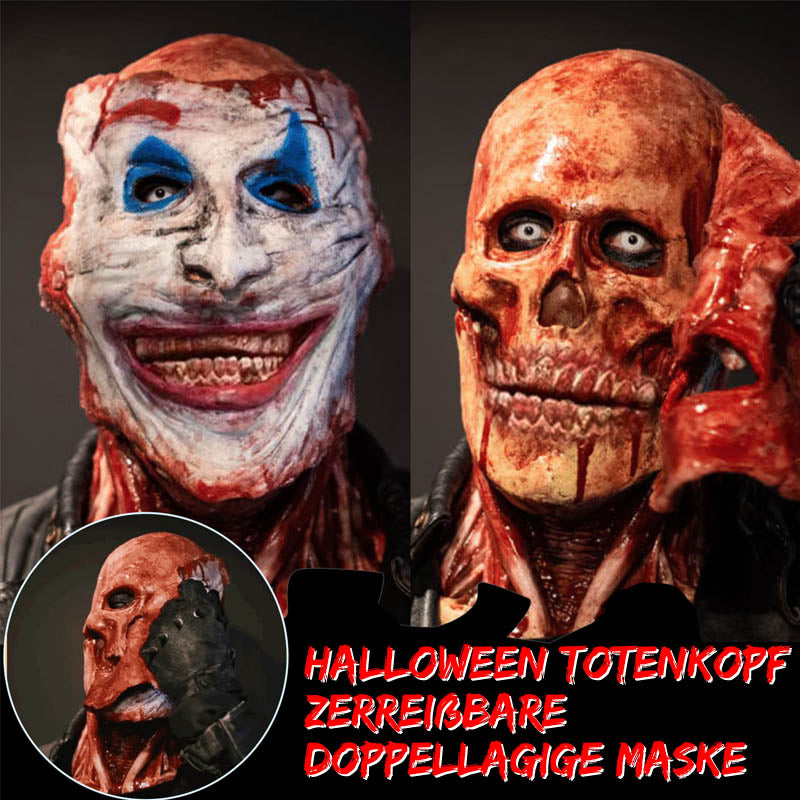 Halloween Totenkopf zerreißbare Maske