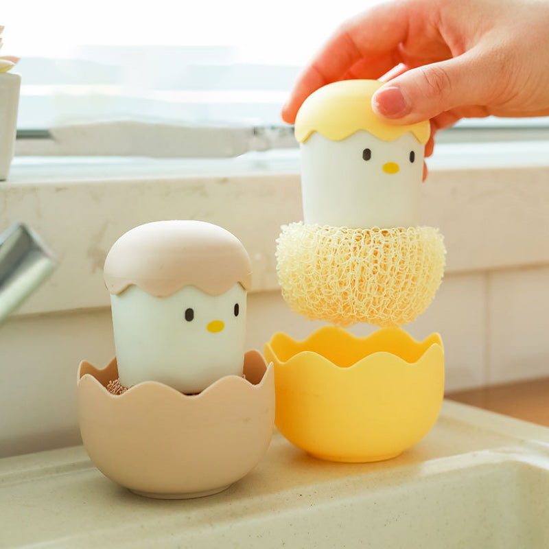 Süße Eierschalen-Reinigungsbürste für Geschirr