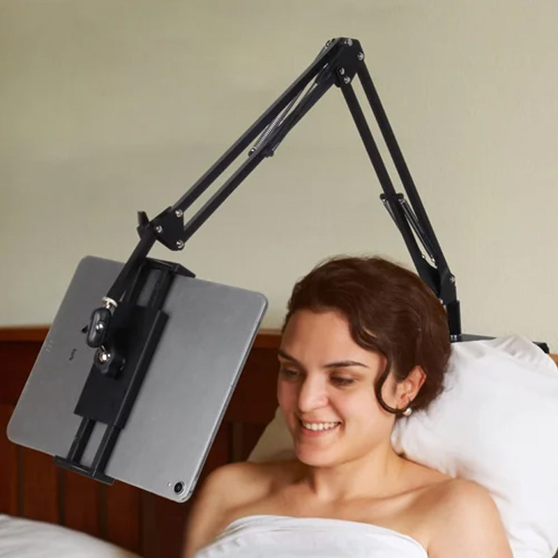 Ausziehbarer, versteckter Telefon-/Tablet-Halter am Bett