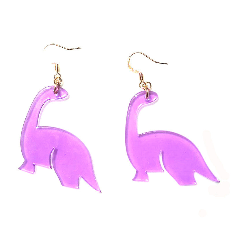 Transparente Dinosaurier-Ohrringe