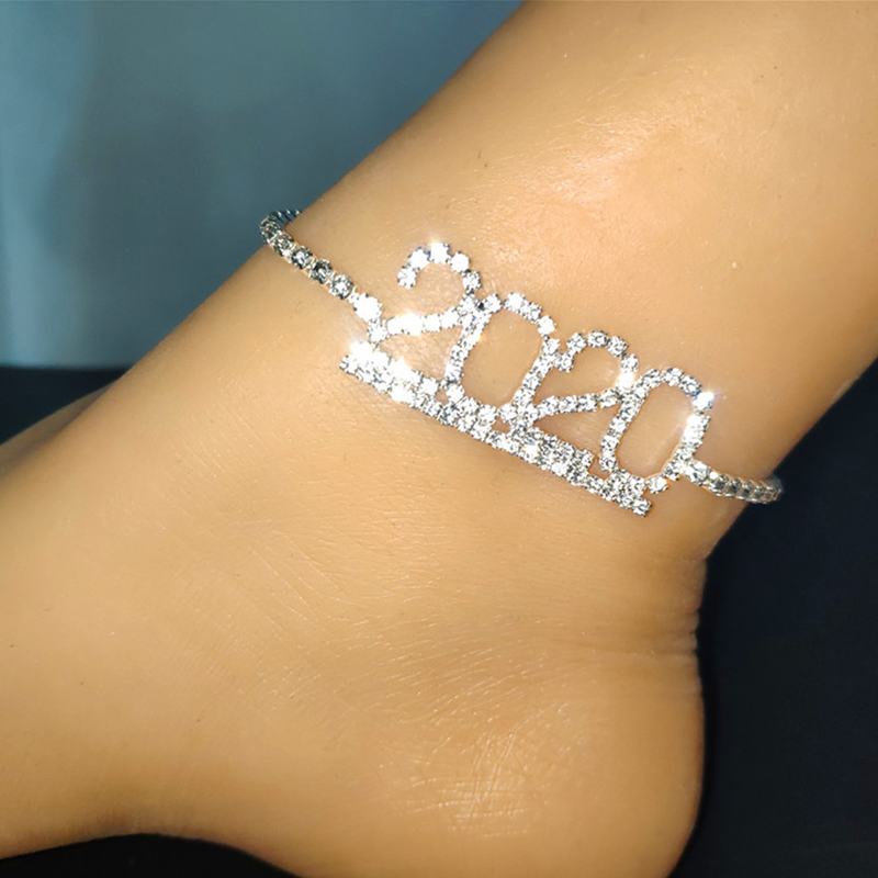 Exquisite Diamant Fußkettchen