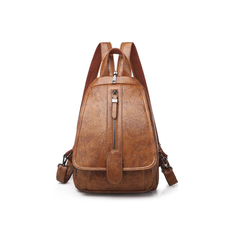 Damen Modischer Rucksack aus weichem Leder