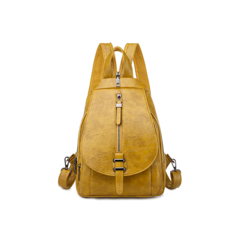Damen Modischer Rucksack aus weichem Leder