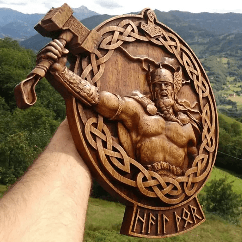 Wikinger-Mythologie-Symbol-Wand-Kunst