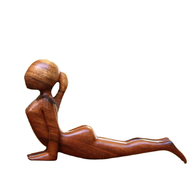 Holz Yoga Harzdekoration