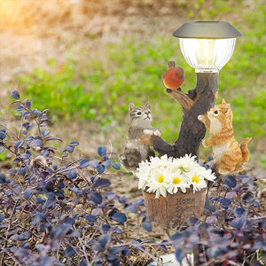 Katze und Hund LED-Lichtstatue