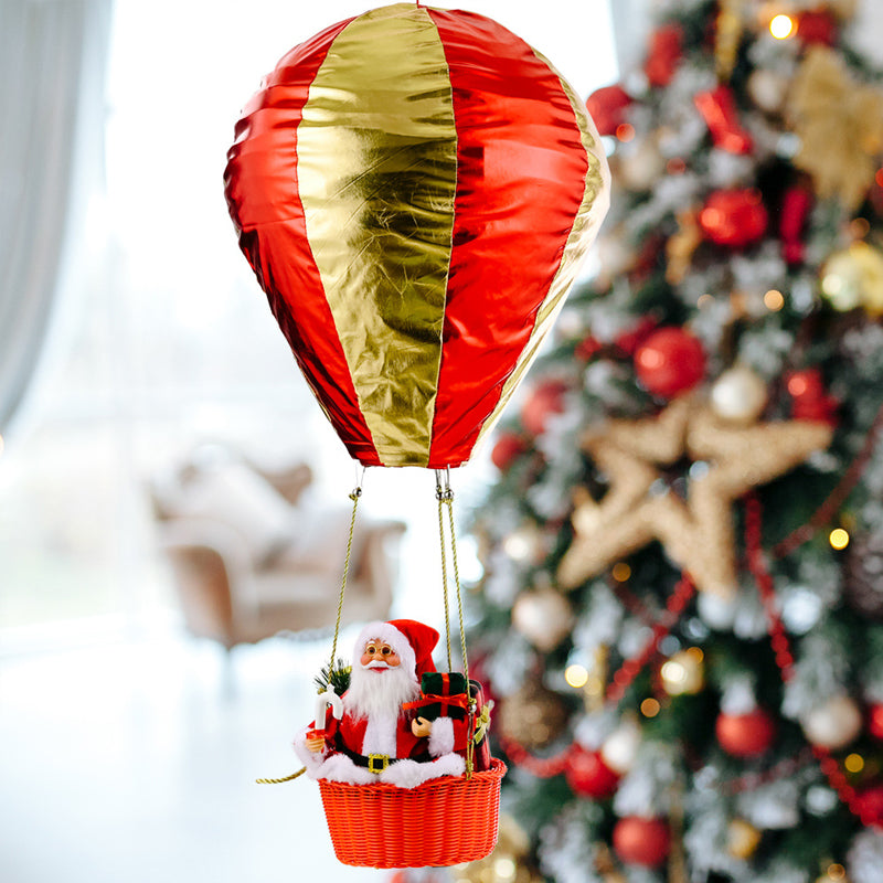 Weihnachtsdekoration-Weihnachtsmann Heißluftballon