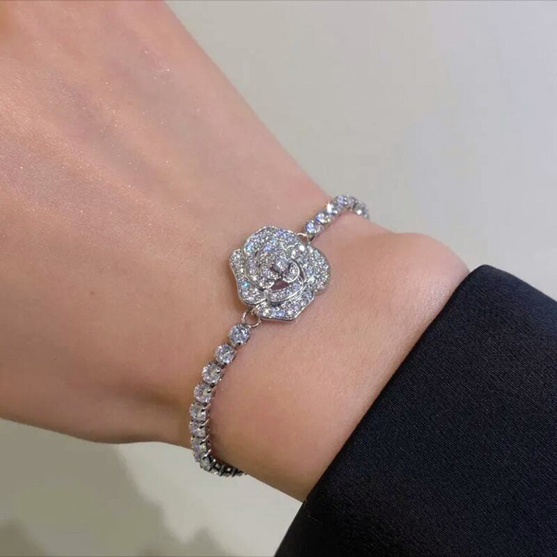 Rosen Halsketten Armband Set