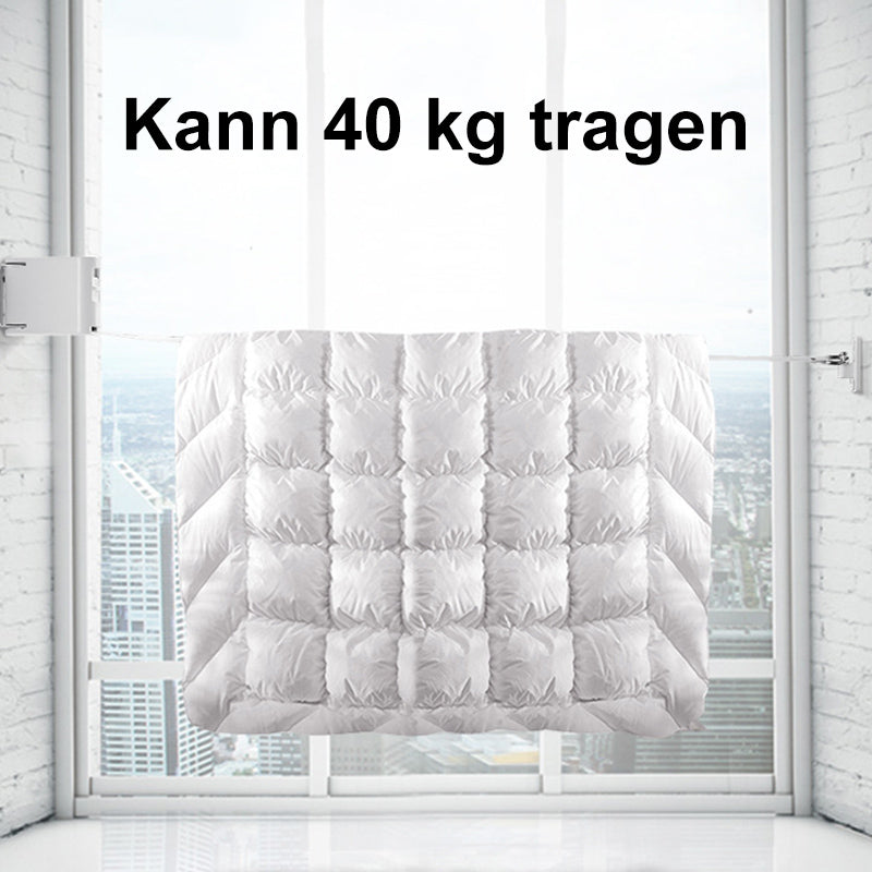 Unsichtbare einziehbare Wäscheleine