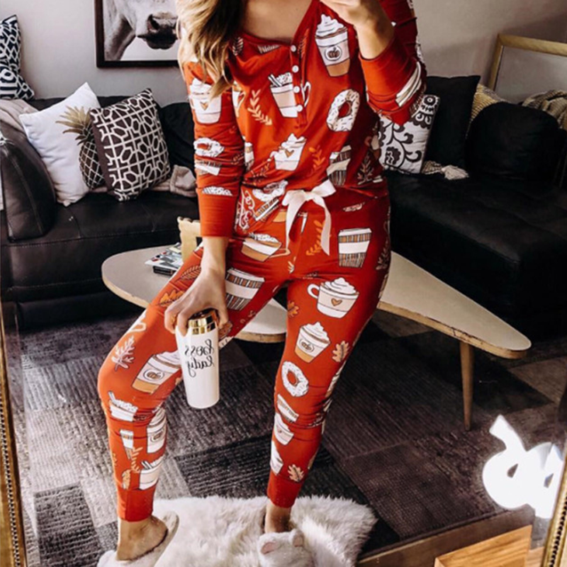 Eiscreme Pyjama Set für Damen