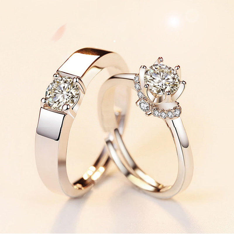 Romantische Paar Ringe