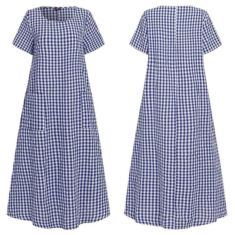 Damen Sommer atmungsaktives Kleid