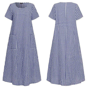 Damen Sommer atmungsaktives Kleid