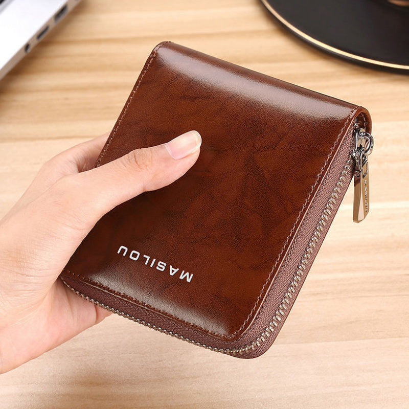 Kurze Multifunktionale Anti-Diebstahl-Brieftasche