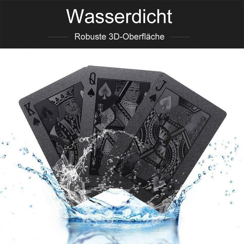 3D Wasserdichte Schwarze Spielkarten