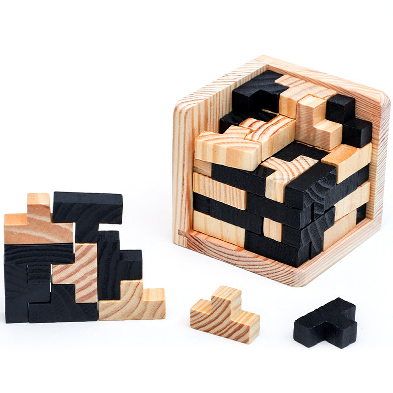 3D Lernspielzeug aus Holz für Kinder und Erwachsene