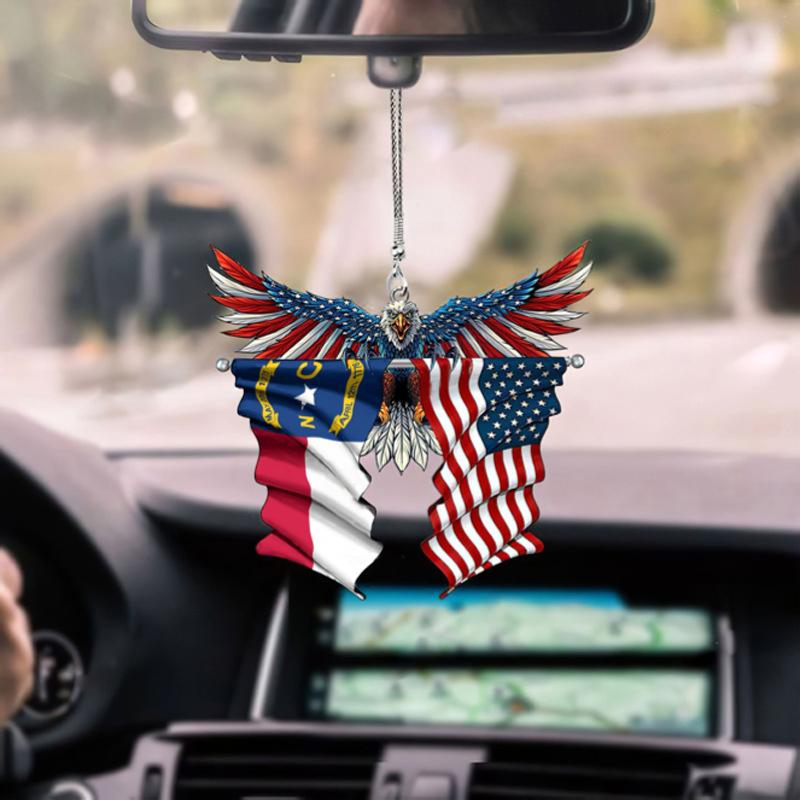 Adlerflagge Hängendes Ornament für Auto