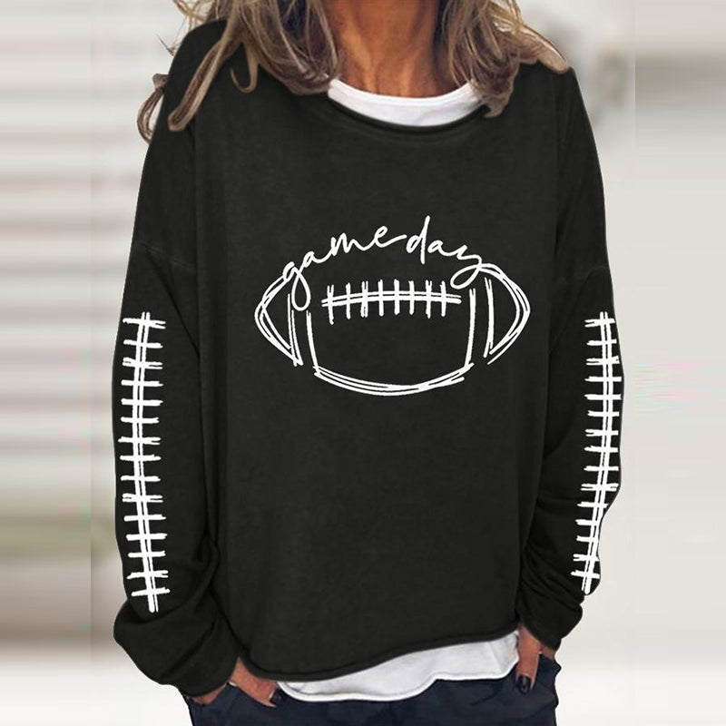 Lässiges Rugby-Sweatshirt mit Rundhalsausschnitt