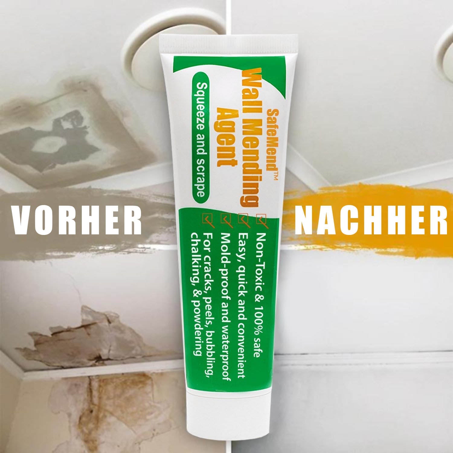 Wandreparaturcreme-Geeignet für Hauswand, Wand Peeling