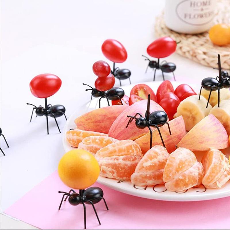 Fleißige bewegte Ameisen Fruchtgabel(12 Stück)