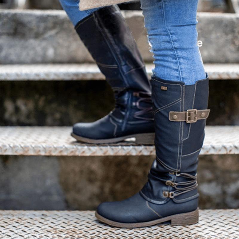 Damenstiefel mit Reißverschluss
