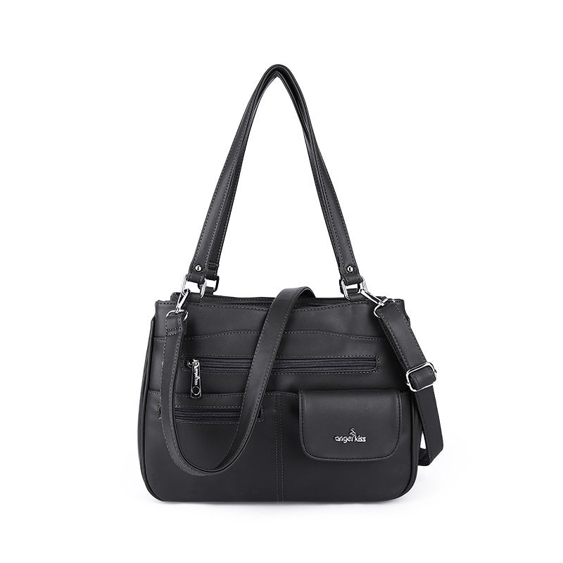 Multifunktionale Umhängetasche Handtasche mit drei Fächern