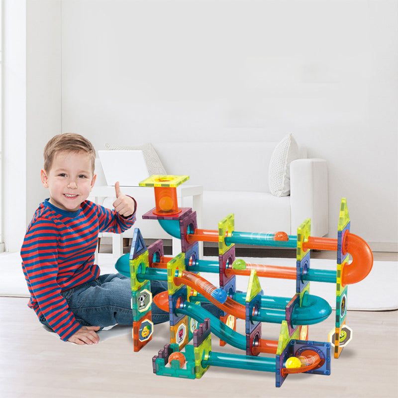 Magnetische Bausteine Schienenspleißspielzeug für Kinder