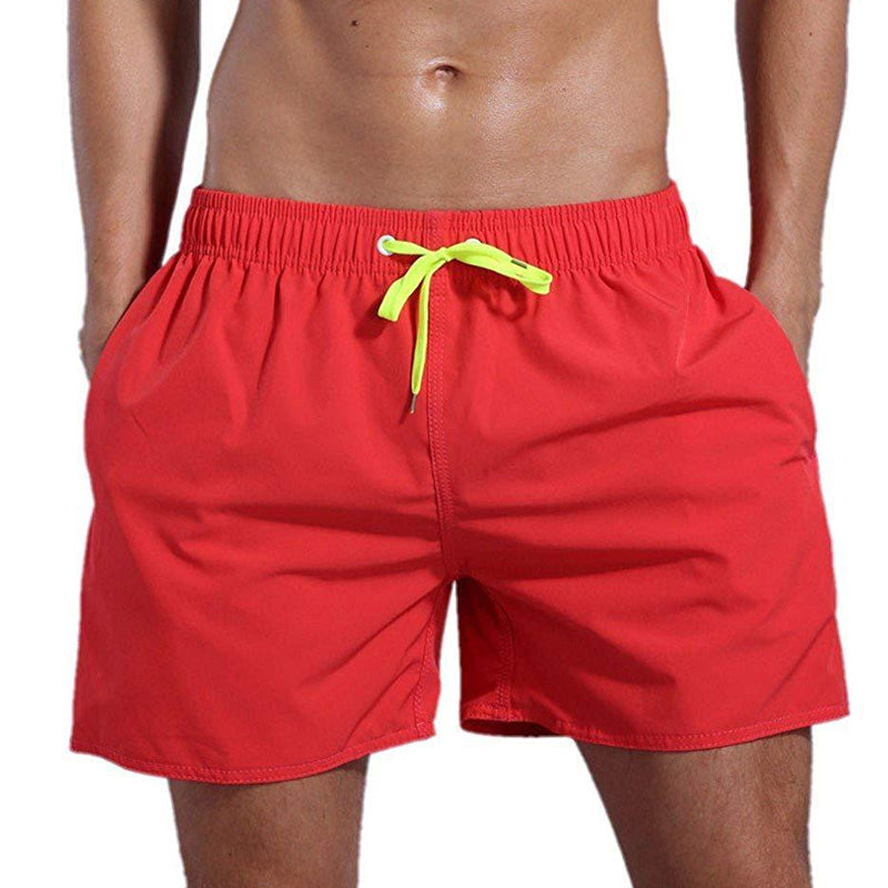 Einfarbige Wasserdichte Strandshorts für Herren