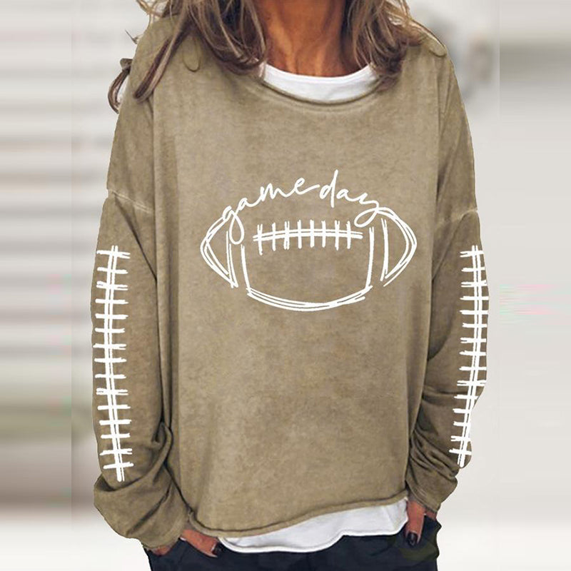 Lässiges Rugby-Sweatshirt mit Rundhalsausschnitt