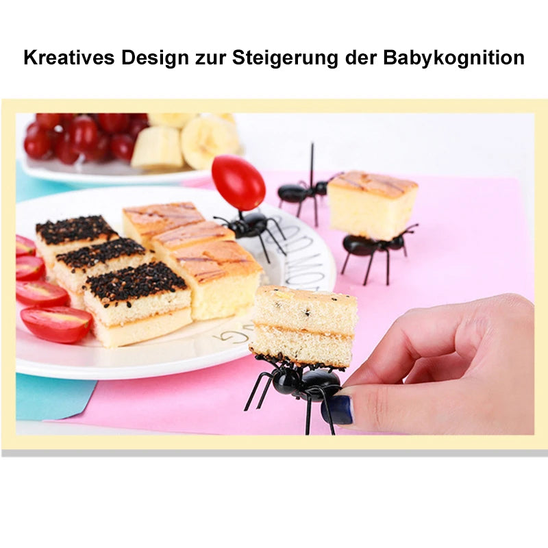 Fleißige bewegte Ameisen Fruchtgabel(12 Stück)