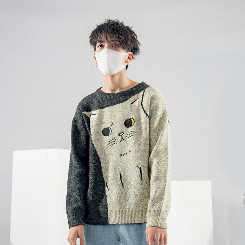 Starrende Katze Pullover