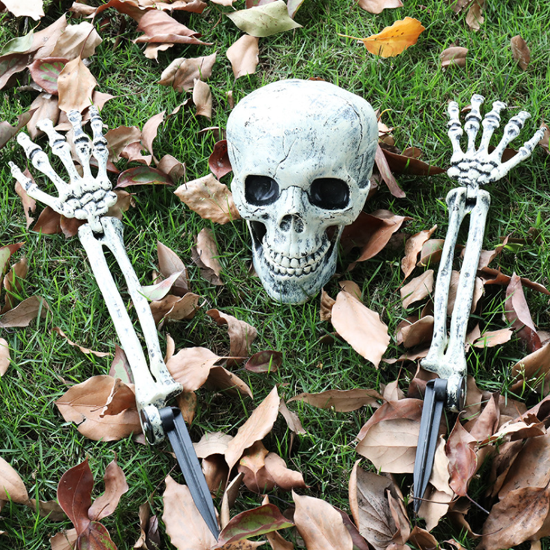 Garten Halloween Totenkopf Dekoration