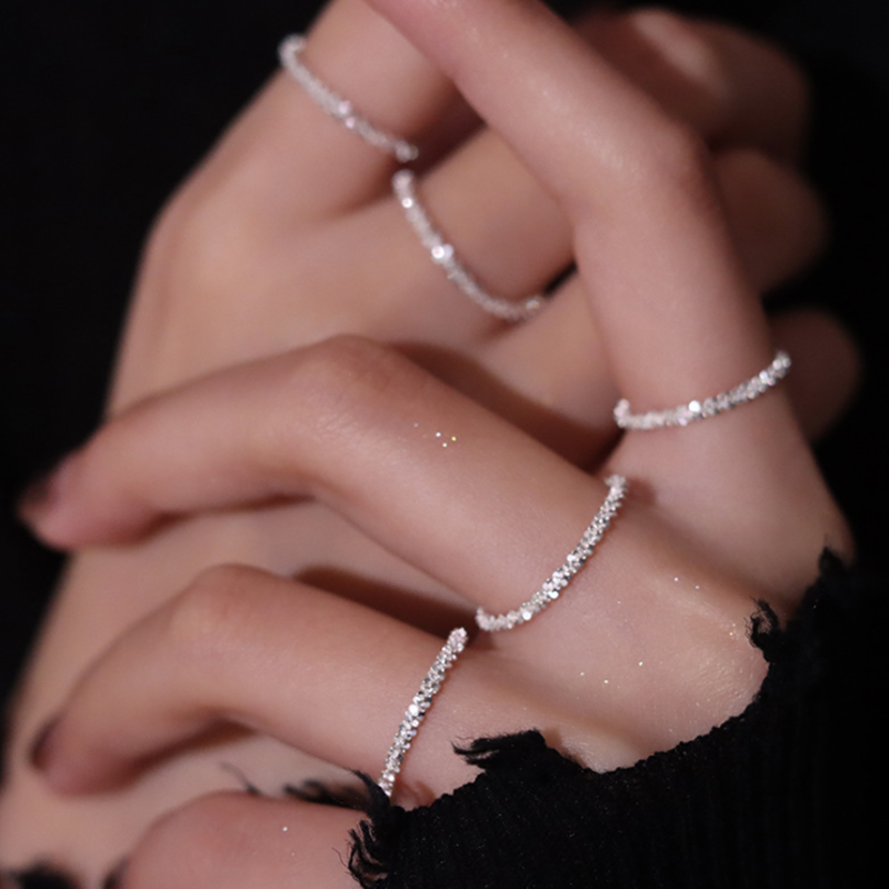 Damen Funkelnder Ring