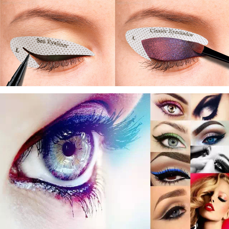Vorlagenaufkleber für Augen-Make-up