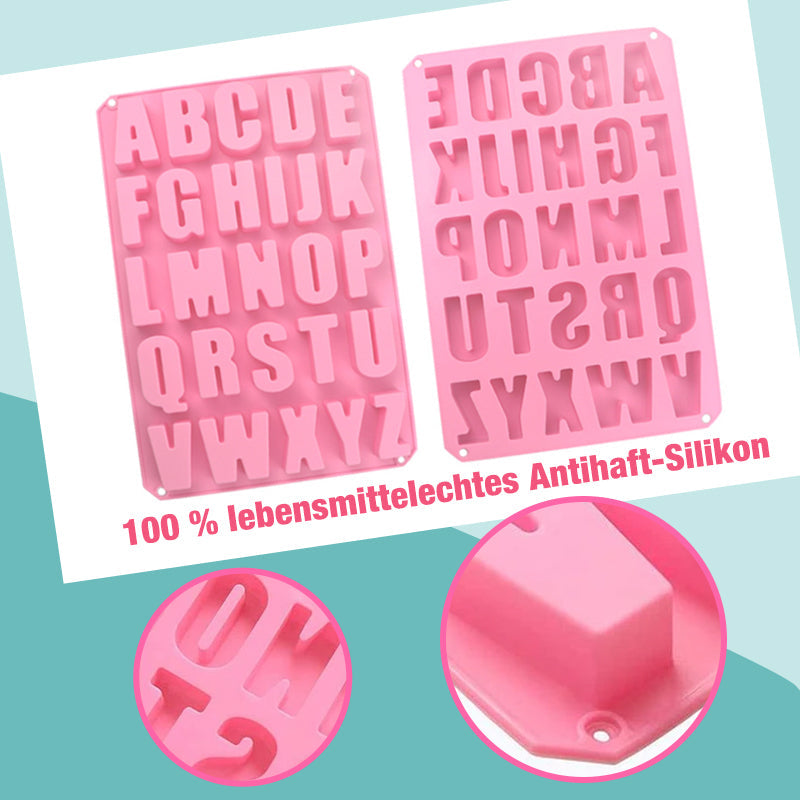 Silikon Buchstaben-Eisform