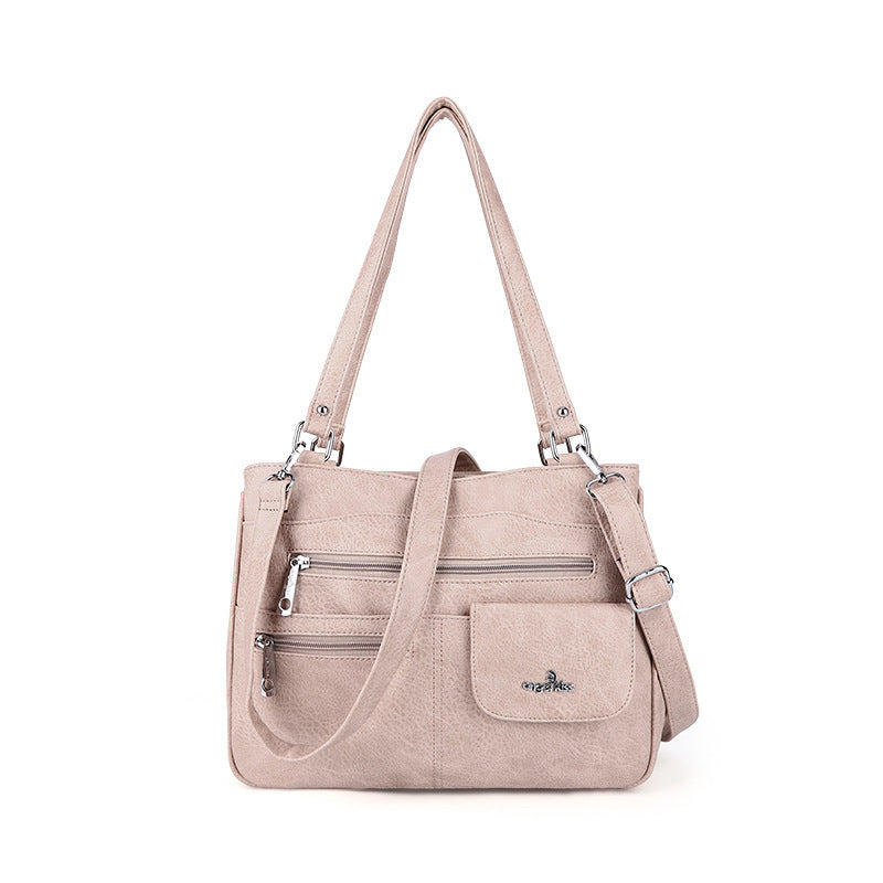 Multifunktionale Umhängetasche Handtasche mit drei Fächern