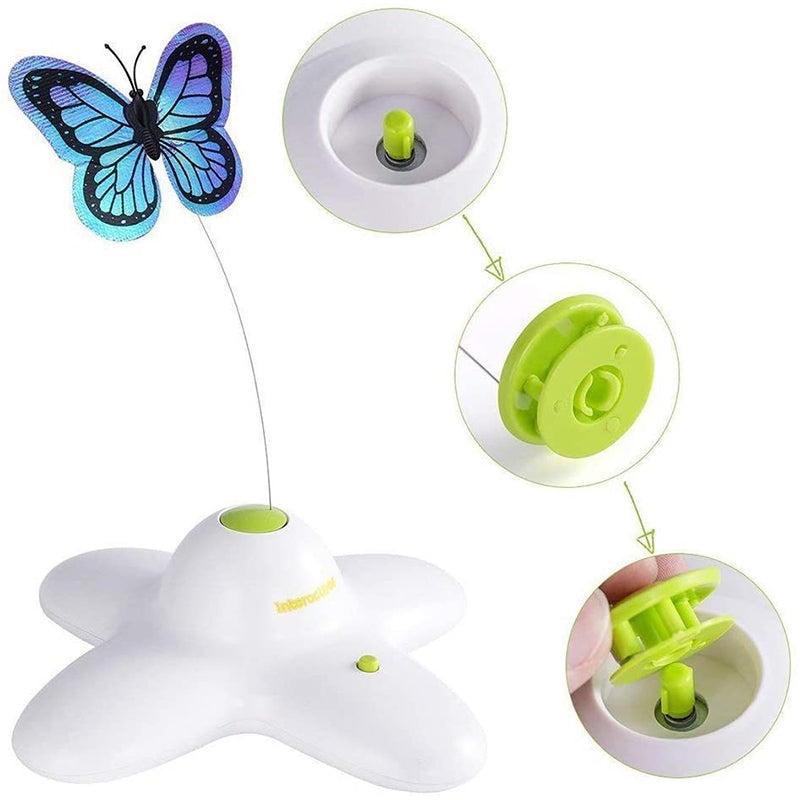Glitzer Schmetterling Lustiger Katzenstick