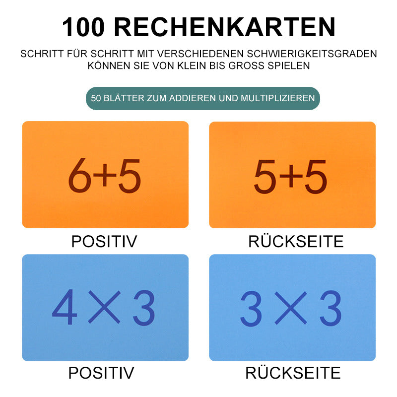 2-in-1 Magnetisches Multiplikations- und Additionslernspielzeug für Kinder