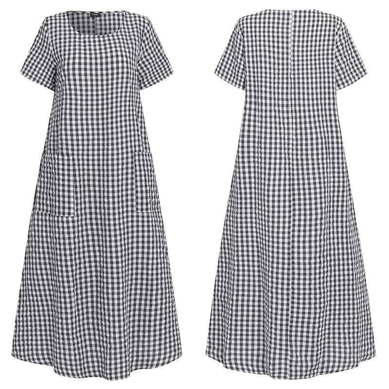 Damen Sommer atmungsaktives Kleid