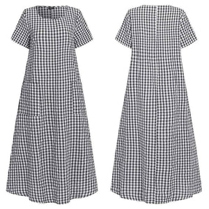 Damen Sommer atmungsaktives Kleid