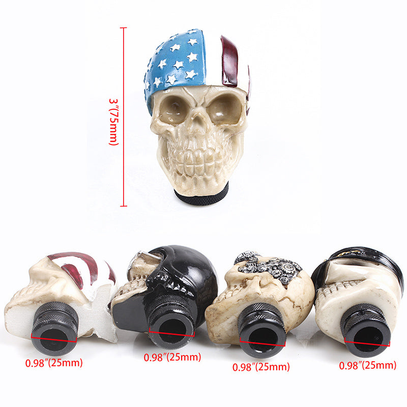Auto Schalthebel Totenkopf Dekoration
