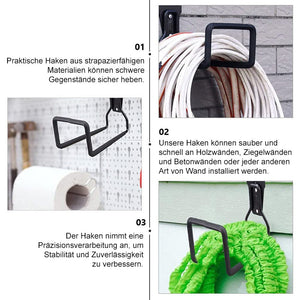 Wandmontierter Metallhaken