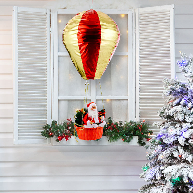 Weihnachtsdekoration-Weihnachtsmann Heißluftballon